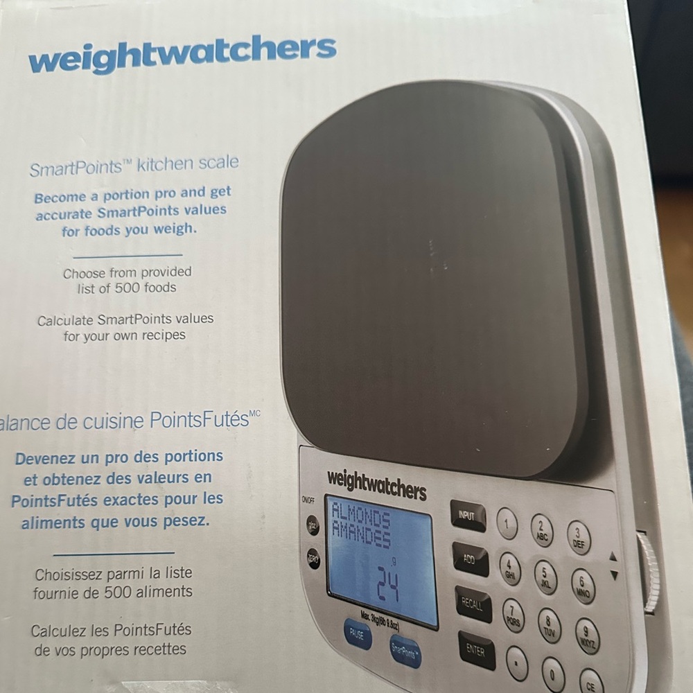 Weight Watchers Kitchen Scale - Black and Silver
